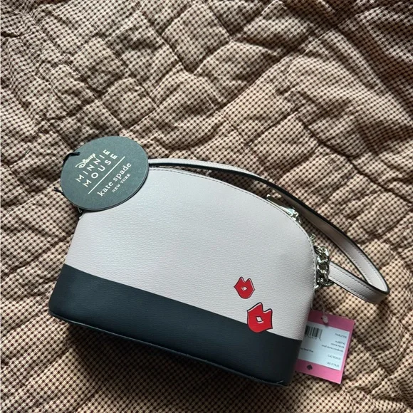 Kate Spade Minnie Mouse Crossbody Bag - Black and Tan - Picture 2 of 3